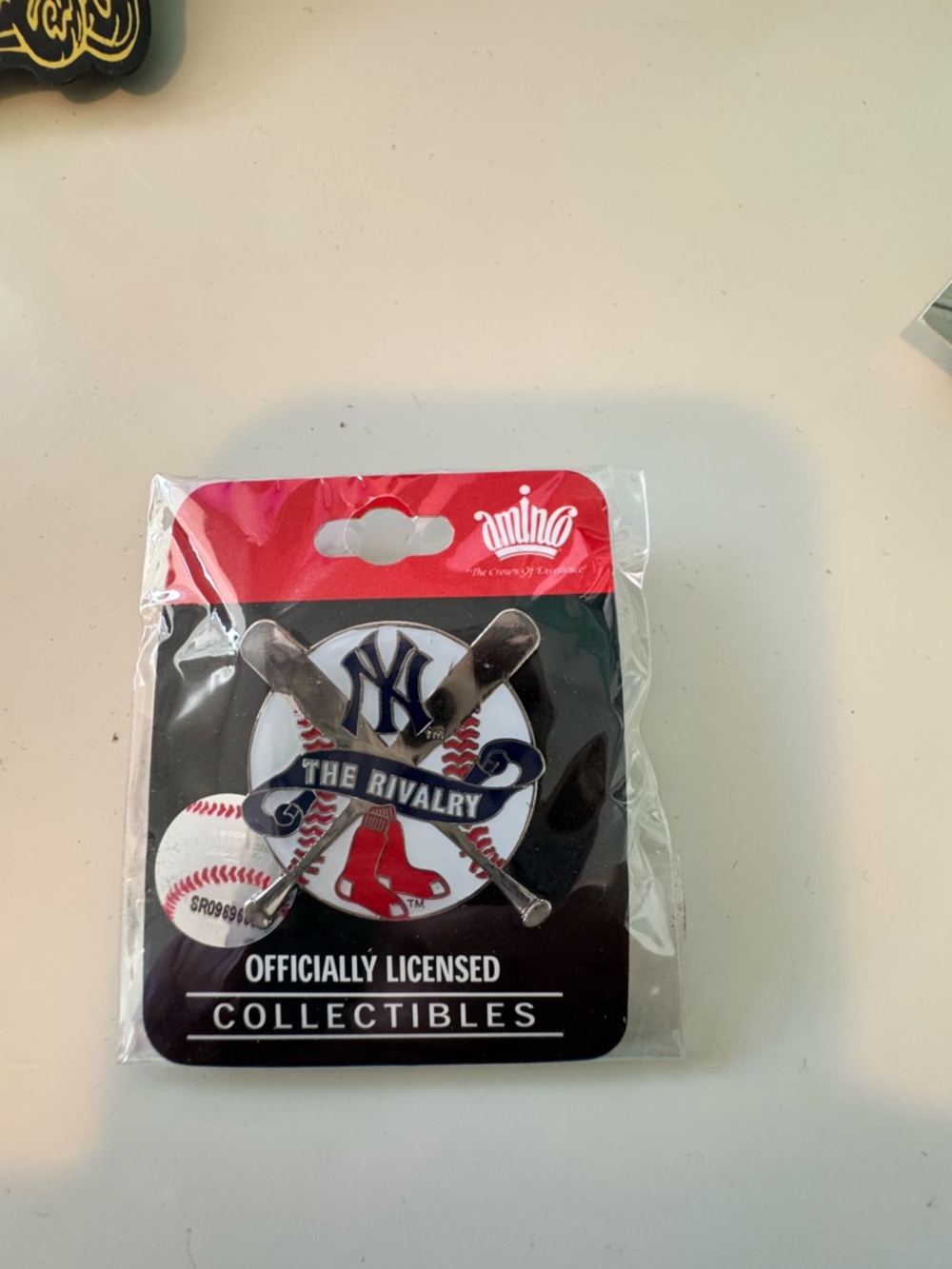 Amino MLB "The Rivalry" Yankees vs. Red Sox Collectible Pin - Navy & Red